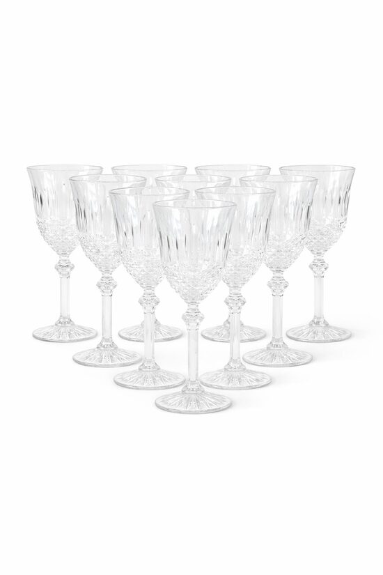 Baltvīna stikla glāzes